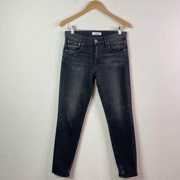 Moussy Vintage Velma Comfort Stretch Distressed Mid-Rise Ankle Jeans Size 27 - Picture 2 of 16